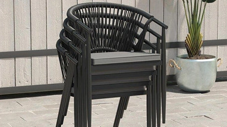 synthetic rattan dining chair