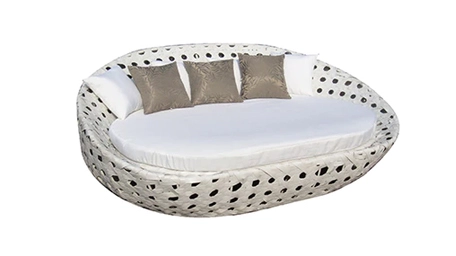 outdoor wicker lounger sofa bed