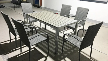 aluminum outdoor dining table factory